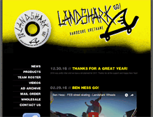 Tablet Screenshot of landsharkwheels.com